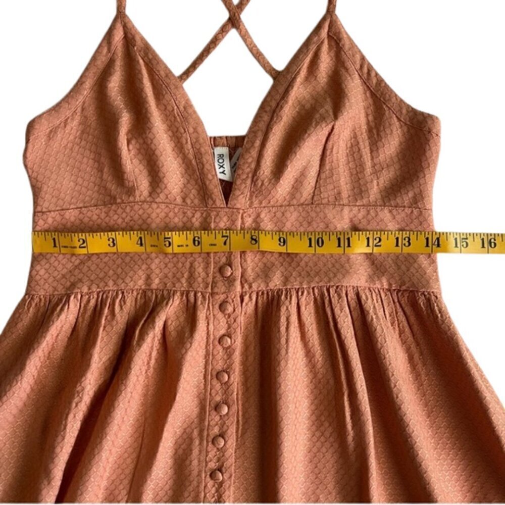 Roxy Orange Strappy Mini Dress Size XS - Picture 9 of 10